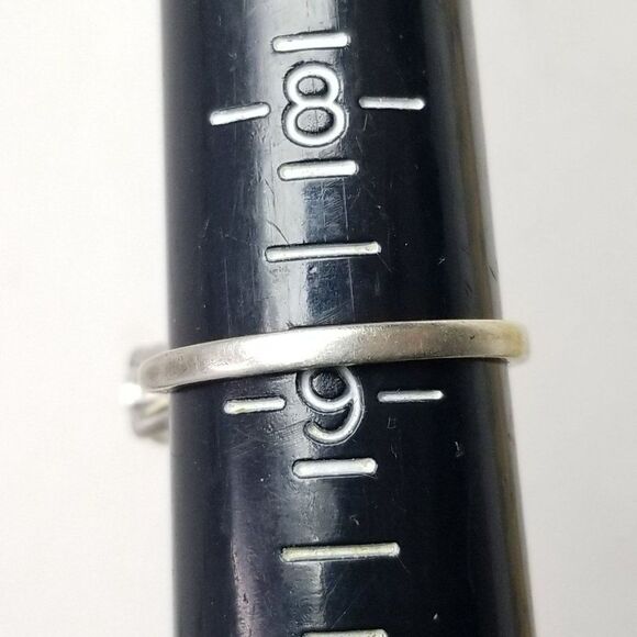 Vintage Sterling silver Avon Solitaire Ring, Size 9 Band, Engagement - Picture 7 of 9